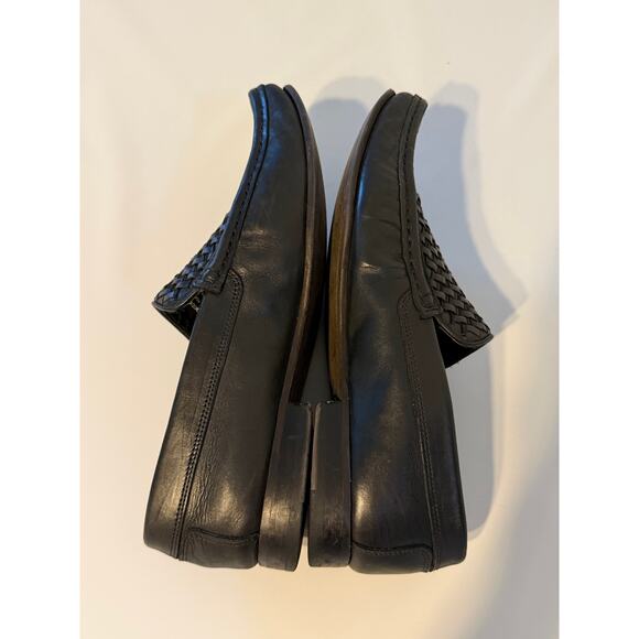 Donald Pliner Doug Woven Leather Loafer Shoes Mens Sz 10 Black main image 8